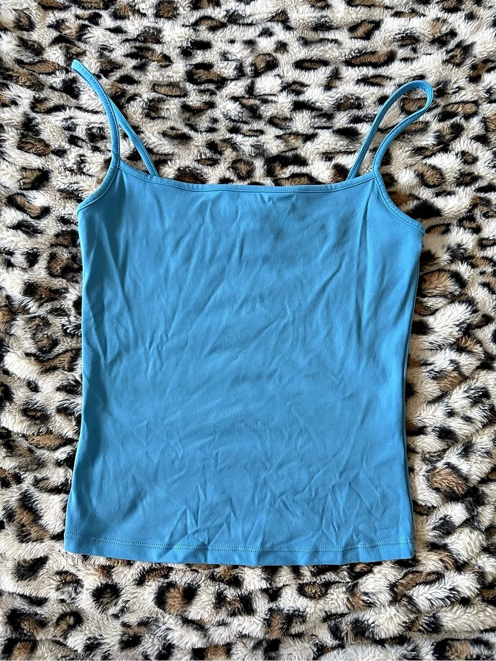 Garage Sleek Scoop Cami Top Blue Tank Top Small